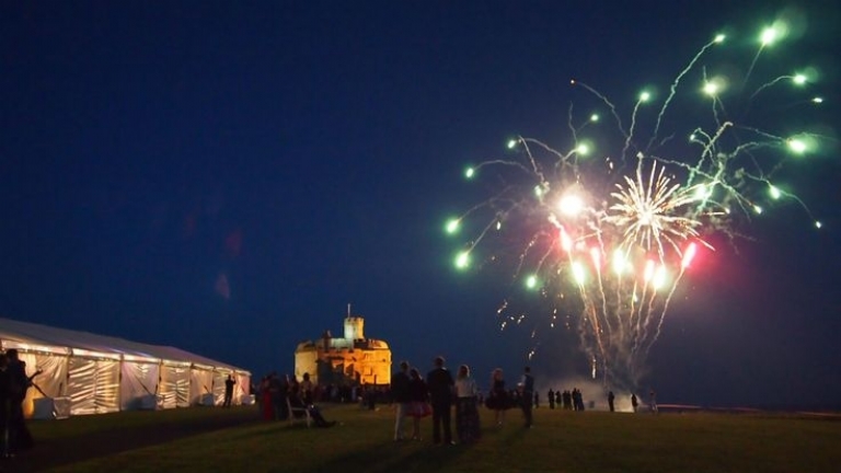 Have your Absolute Canvas wedding marquee at Pendennis Castle in Cornwall.